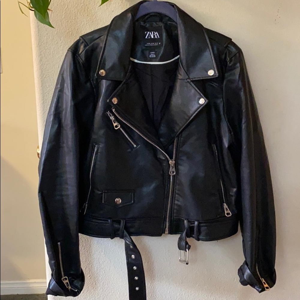 Zara Faux Leather Jacket